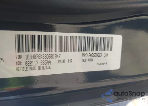 2008 Dodge Caliber R/T from USA, damaged, VIN 1B3HB78K68D681847